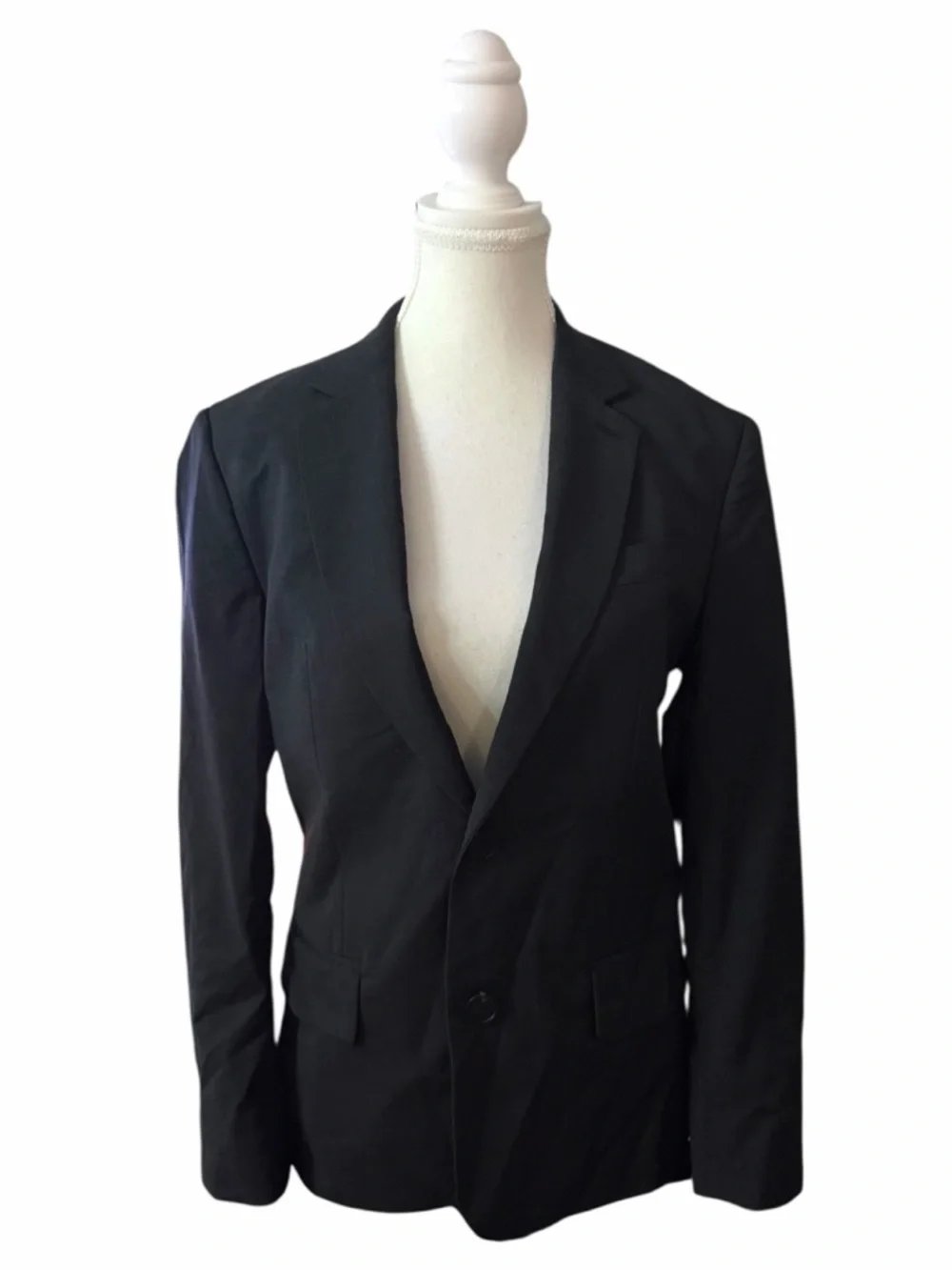 Sandro Paris - Black Single-Button Tailored Blazer - Picture 5 of 13